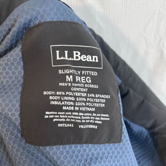 LL Bean PrimaLoft Insulated Mock Neck Full Zip Vest Size MD Outdoor Layer - Picture 6 of 12